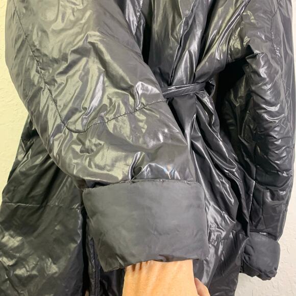 NORMA KAMALI Coat 2X Sleeping Bag Car Coat Puffer Packable Belted Snap Closure - Picture 11 of 16